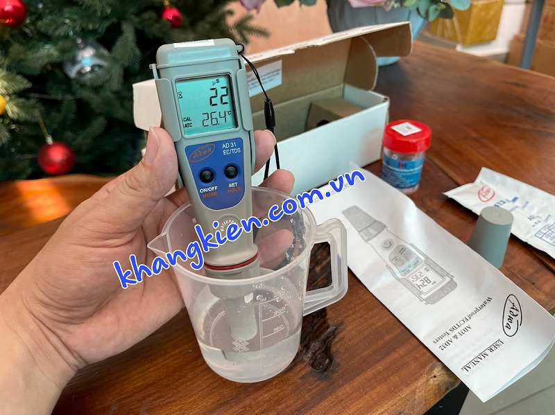 Bút đo độ dẫn điện EC TDS và nhiệt độ Adwa AD31 Bút đo độ dẫn điện EC TDS và nhiệt độ Adwa AD31