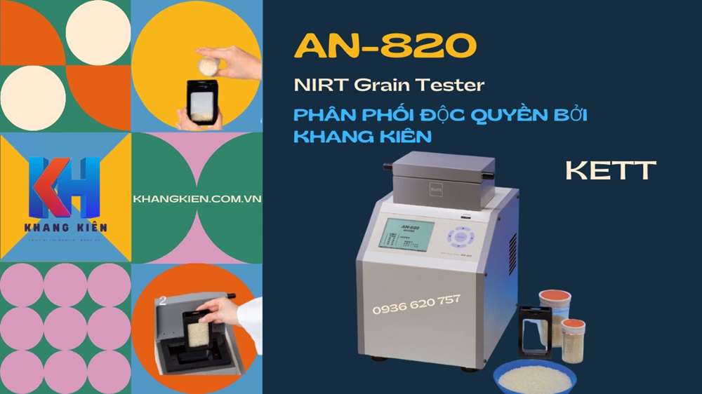 Máy phân tích độ ẩm Protein Amylose Kett AN-820 Máy phân tích độ ẩm Protein Amylose Kett AN-820